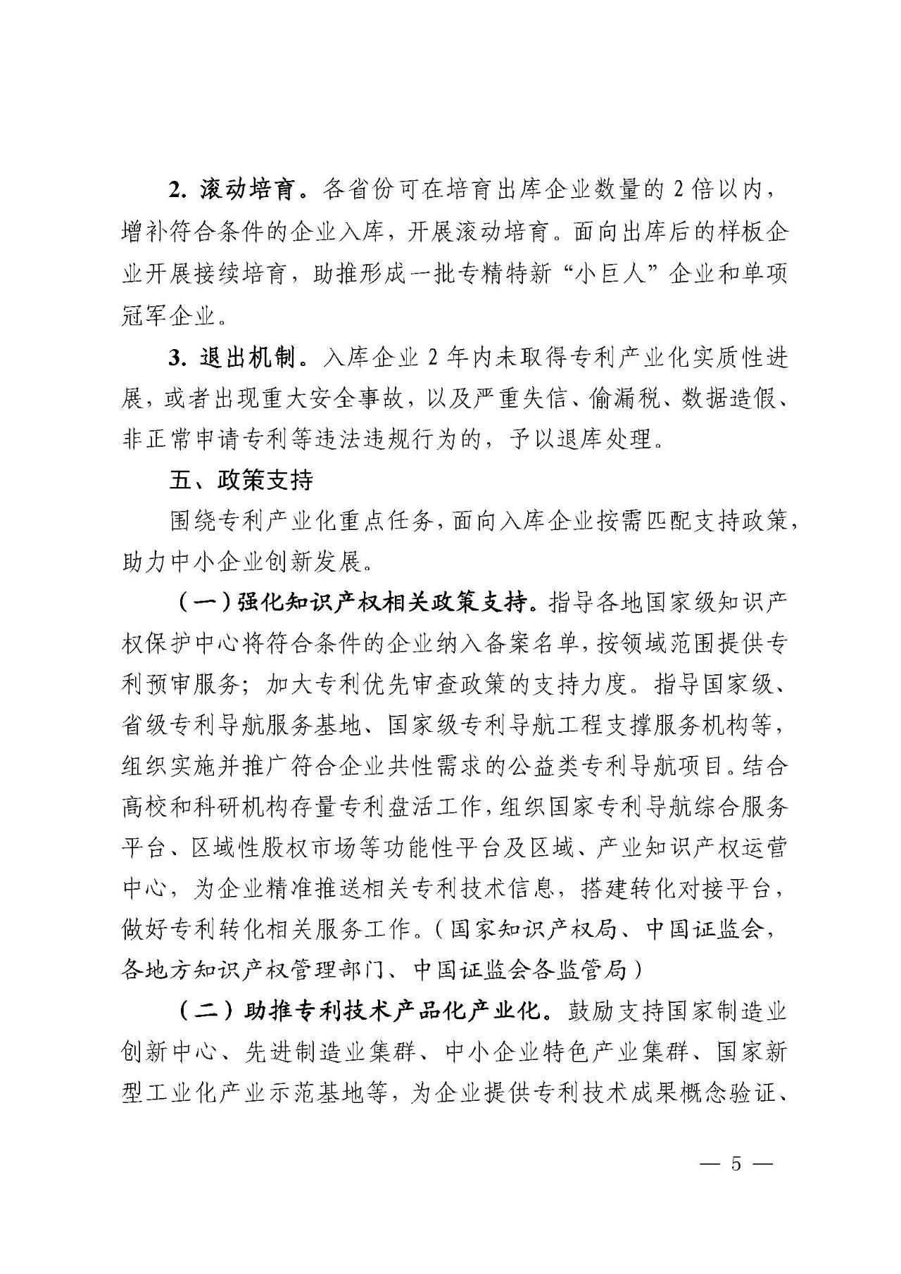 专利产业化促进中小企业成长计划实施方案