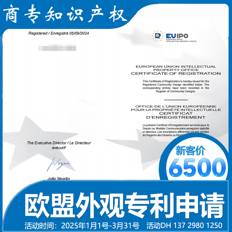 欧盟外观设计专利 欧盟外观设计专利